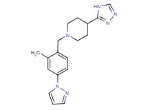 1-[2-methyl-4-(1H-pyrazol-1-yl)benzyl]-4-(4H-1,2,4-triazol-3-yl)piperidine