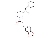 1-[3-(1,3-benzodioxol-5-yl)propanoyl]-N-benzyl-N-methyl-3-piperidinamine