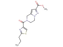methyl 5-[(2-propyl-1,3-thiazol-4-yl)carbonyl]-4,5,6,7-tetrahydropyrazolo[1,5-a]pyrazine-2-carboxylate