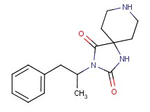 3-(1-methyl-2-phenylethyl)-1,3,8-triazaspiro[4.5]decane-2,4-dione