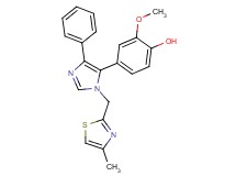 2-methoxy-4-{1-[(4-methyl-1,3-thiazol-2-yl)methyl]-4-phenyl-1H-imidazol-5-yl}phenol