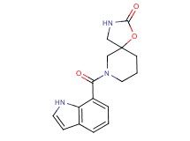 7-(1H-indol-7-ylcarbonyl)-1-oxa-3,7-diazaspiro[4.5]decan-2-one