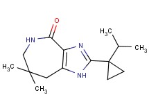 2-(1-isopropylcyclopropyl)-7,7-dimethyl-5,6,7,8-tetrahydroimidazo[4,5-c]azepin-4(1H)-one