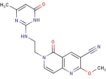 2-methoxy-6-{2-[(4-methyl-6-oxo-1,6-dihydropyrimidin-2-yl)amino]ethyl}-5-oxo-5,6-dihydro-1,6-naphthyridine-3-carbonitrile