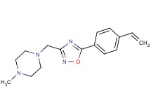 1-methyl-4-{[5-(4-vinylphenyl)-1,2,4-oxadiazol-3-yl]methyl}piperazine