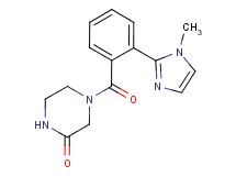 4-[2-(1-methyl-1H-imidazol-2-yl)benzoyl]-2-piperazinone trifluoroacetate