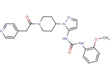 N-(2-methoxyphenyl)-N'-{1-[1-(4-pyridinylacetyl)-4-piperidinyl]-1H-pyrazol-5-yl}urea