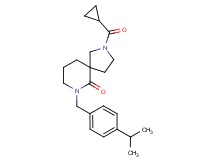 2-(cyclopropylcarbonyl)-7-(4-isopropylbenzyl)-2,7-diazaspiro[4.5]decan-6-one