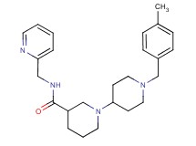 1'-(4-methylbenzyl)-N-(pyridin-2-ylmethyl)-1,4'-bipiperidine-3-carboxamide