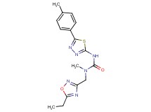 N-[(5-ethyl-1,2,4-oxadiazol-3-yl)methyl]-N-methyl-N'-[5-(4-methylphenyl)-1,3,4-thiadiazol-2-yl]urea