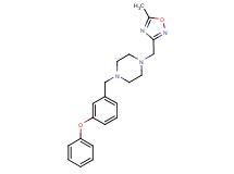 1-[(5-methyl-1,2,4-oxadiazol-3-yl)methyl]-4-(3-phenoxybenzyl)piperazine