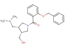 {(3R*,4R*)-1-[2-(benzyloxy)benzoyl]-4-[(dimethylamino)methyl]pyrrolidin-3-yl}methanol