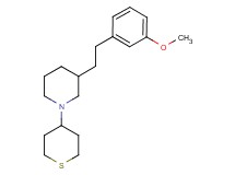 3-[2-(3-methoxyphenyl)ethyl]-1-(tetrahydro-2H-thiopyran-4-yl)piperidine