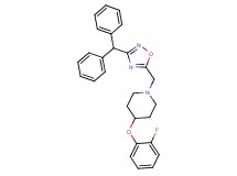 1-{[3-(diphenylmethyl)-1,2,4-oxadiazol-5-yl]methyl}-4-(2-fluorophenoxy)piperidine