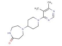 1-[1-(5,6-dimethylpyrimidin-4-yl)piperidin-4-yl]-1,4-diazepan-5-one