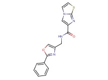 N-[(2-phenyl-1,3-oxazol-4-yl)methyl]imidazo[2,1-b][1,3]thiazole-6-carboxamide