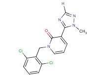 1-(2,6-dichlorobenzyl)-3-(1-methyl-1H-1,2,4-triazol-5-yl)pyridin-2(1H)-one