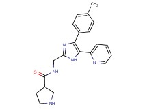 N-{[4-(4-methylphenyl)-5-(2-pyridinyl)-1H-imidazol-2-yl]methyl}-3-pyrrolidinecarboxamide hydrochloride