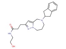 3-[5-(2,3-dihydro-1H-inden-2-yl)-5,6,7,8-tetrahydro-4H-pyrazolo[1,5-a][1,4]diazepin-2-yl]-N-(2-hydroxyethyl)propanamide