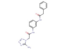 2-(5-amino-1H-tetrazol-1-yl)-N-{3-[(phenylacetyl)amino]phenyl}acetamide