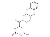 N-(1-{[4-(2-chlorophenoxy)-1-piperidinyl]carbonyl}butyl)acetamide