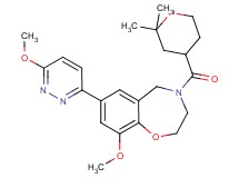 4-[(2,2-dimethyltetrahydro-2H-pyran-4-yl)carbonyl]-9-methoxy-7-(6-methoxy-3-pyridazinyl)-2,3,4,5-tetrahydro-1,4-benzoxazepine
