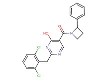 2-(2,6-dichlorobenzyl)-5-[(2-phenylazetidin-1-yl)carbonyl]pyrimidin-4-ol