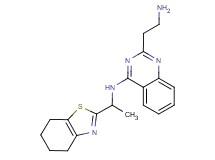 2-(2-aminoethyl)-N-[1-(4,5,6,7-tetrahydro-1,3-benzothiazol-2-yl)ethyl]-4-quinazolinamine dihydrochloride