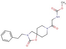 methyl {2-oxo-2-[2-oxo-3-(2-phenylethyl)-1-oxa-3,8-diazaspiro[4.5]dec-8-yl]ethyl}carbamate