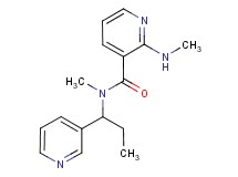 N-methyl-2-(methylamino)-N-(1-pyridin-3-ylpropyl)nicotinamide