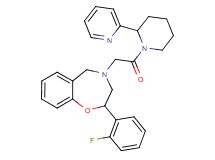 2-(2-fluorophenyl)-4-{2-oxo-2-[2-(2-pyridinyl)-1-piperidinyl]ethyl}-2,3,4,5-tetrahydro-1,4-benzoxazepine