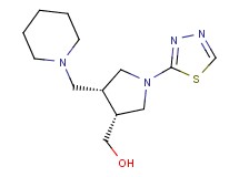 [(3R*,4R*)-4-(piperidin-1-ylmethyl)-1-(1,3,4-thiadiazol-2-yl)pyrrolidin-3-yl]methanol