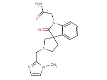 2-[1'-[(1-methyl-1H-imidazol-2-yl)methyl]-2-oxospiro[indole-3,3'-pyrrolidin]-1(2H)-yl]acetamide