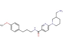 6-[3-(aminomethyl)piperidin-1-yl]-N-[3-(4-methoxyphenyl)propyl]nicotinamide