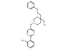 [1-{[2-(2-methylphenyl)-5-pyrimidinyl]methyl}-4-(3-phenylpropyl)-4-piperidinyl]methanol