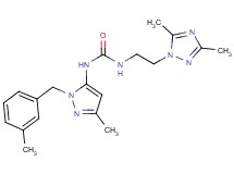 N-[2-(3,5-dimethyl-1H-1,2,4-triazol-1-yl)ethyl]-N'-[3-methyl-1-(3-methylbenzyl)-1H-pyrazol-5-yl]urea