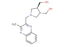 {(3S*,4S*)-1-[(3-methylquinoxalin-2-yl)methyl]pyrrolidine-3,4-diyl}dimethanol