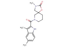 7-[(3,5-dimethyl-1H-indol-2-yl)carbonyl]-3-methyl-1-oxa-3,7-diazaspiro[4.5]decan-2-one