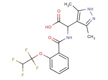 (3,5-dimethyl-1H-pyrazol-4-yl){[2-(1,1,2,2-tetrafluoroethoxy)benzoyl]amino}acetic acid