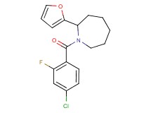 1-(4-chloro-2-fluorobenzoyl)-2-(2-furyl)azepane