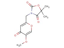 3-[(5-methoxy-4-oxo-4H-pyran-2-yl)methyl]-5,5-dimethyl-1,3-oxazolidine-2,4-dione