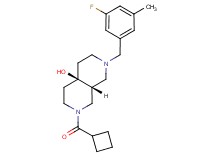 (4aR*,8aR*)-2-(cyclobutylcarbonyl)-7-(3-fluoro-5-methylbenzyl)octahydro-2,7-naphthyridin-4a(2H)-ol