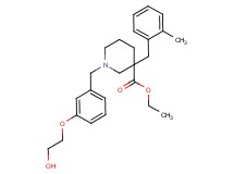 ethyl 1-[3-(2-hydroxyethoxy)benzyl]-3-(2-methylbenzyl)-3-piperidinecarboxylate