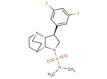 (3S*,3aR*,7aR*)-3-(3,5-difluorophenyl)-N,N-dimethylhexahydro-4,7-ethanopyrrolo[3,2-b]pyridine-1(2H)-sulfonamide