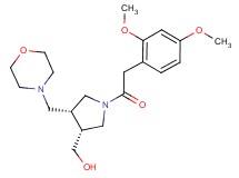 [(3R*,4R*)-1-[(2,4-dimethoxyphenyl)acetyl]-4-(morpholin-4-ylmethyl)pyrrolidin-3-yl]methanol