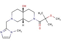 (4aS*,8aS*)-2-(2-methoxy-2-methylpropanoyl)-7-[(1-methyl-1H-imidazol-2-yl)methyl]octahydro-2,7-naphthyridin-4a(2H)-ol