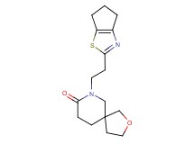 7-[2-(5,6-dihydro-4H-cyclopenta[d][1,3]thiazol-2-yl)ethyl]-2-oxa-7-azaspiro[4.5]decan-8-one
