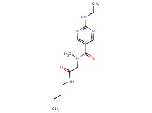 N-[2-(butylamino)-2-oxoethyl]-2-(ethylamino)-N-methylpyrimidine-5-carboxamide