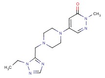 5-{4-[(1-ethyl-1H-1,2,4-triazol-5-yl)methyl]piperazin-1-yl}-2-methylpyridazin-3(2H)-one