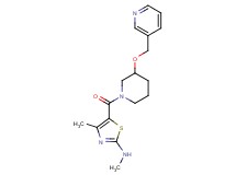 N,4-dimethyl-5-{[3-(3-pyridinylmethoxy)-1-piperidinyl]carbonyl}-1,3-thiazol-2-amine